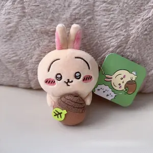 Chiikawa Usagi Scissors Eating Pancake Apple Koolulu Fur Ornament Cute New Design Nagano Cuddly Stuffed Toy Dolls