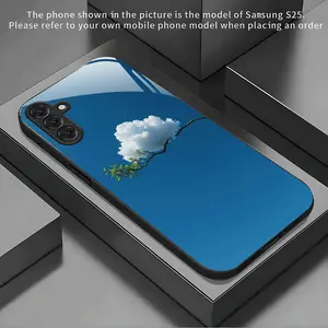 Phone Case - Cloud Pattern Black Frosted Phone Case for Galaxy A51/A52/A53 5G/A54/A55/A56/A71/A72/A73/NOTE 10/Note 20 Ultra/S26S26 Ultra/S22/S22 Ultra/S23/S23 Ultra/S24/S24 Ultra/S25/S25 Ultra Christmas, Tempered Glass Protective Case