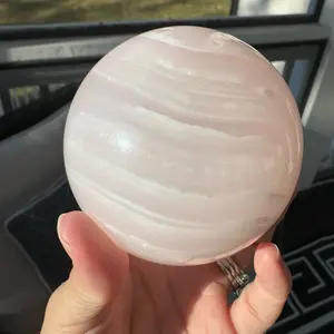 Pink calcite sphere