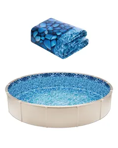 Round Above-Ground Pool Liner, 18-Foot, Unibead Style Vinyl Liner, 52-Inch Wall Height, Durable Tear-Resistant Construction, Easy Install Replacement Liner for Seasonal Outdoor Pools, Smooth Surface and Long-Lasting Performance