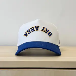 Laces Bay Area Downside Up Adjustable Hat- Blue/Gold