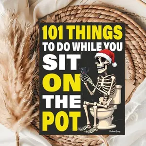 Stocking Stuffers For Adults: 101 Things to Do While You Sit On the Pot: Funny Bathroom Activity Book With Crossword Puzzles, Quizzes, Poop Jokes, Toilet Humor & Much More | Gag Gift for Him Paperback – November 24, 2025