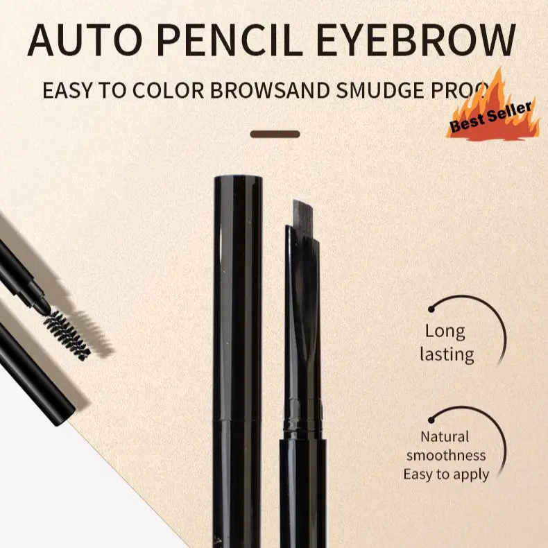 Automatic Eyebrow Pencil Double Ended WaterproofNatural Makeup Flawless Tinted ,Long-lasting EasyWearing Eyebrow Pen With Eyebrow Powder AndEyebrow Tint Cosmetic Blend-From 【ANECOES】 lash sensational mascara