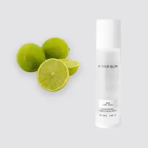 CLEAN REFRESH FABRIC & ROOM SPRAY D001 LIME BASIL 100ml Fragrance Perfume Scented Fine mist with Organic Sugar Cane Alcohol for Freshness & Odor Neutralization