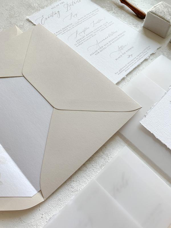 Wildflower Biege Wedding Invitations | Style 170