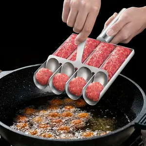 Non-Stick Meatball Maker Set - 1 Set Multifunction None-Stick Meatball Maker, Meatball Mold, Falafel Maker for Home Cooking Tools Kitchen Steel