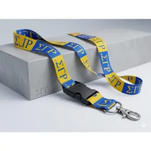 Sigma Gamma Rho Gold and Blue  Lanyard
