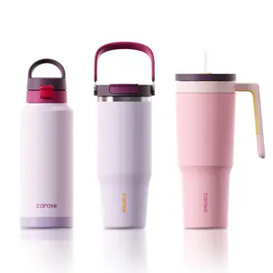 [CAROTEGO] CAROTE 3pcs Insulated Tumbler Set,320z+320z+400z, Leak-Proof, Portable & Long-LastingHeat Retention for On-the-Go Comfort
