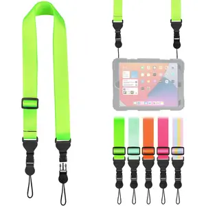 Nylon iPad Strap, Adjustable Camera  Strap, Comfortable  Strap for iPad, Cellphone Tablet, Camera, Laptop, Binocular, Luggage Bag(Fluorescent Green Universal  Lanyard)