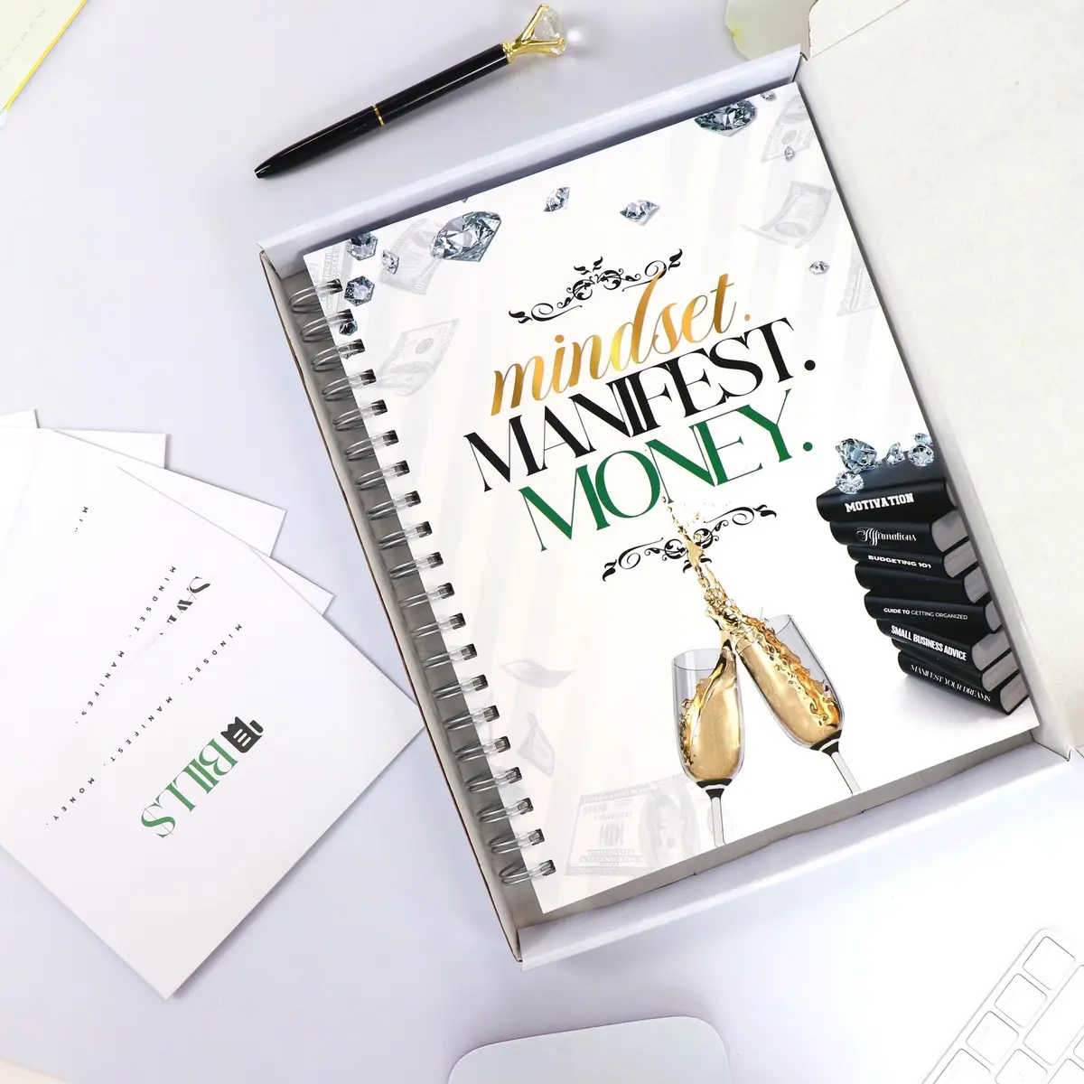 Dateless 12 Month Financial Planner Hard Cover