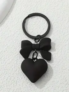 1pc Women Y2K Style Matte Heart Shaped Stylish Keychain, Cute And Cool Personality Gift Keyring Pendant For Best Friends