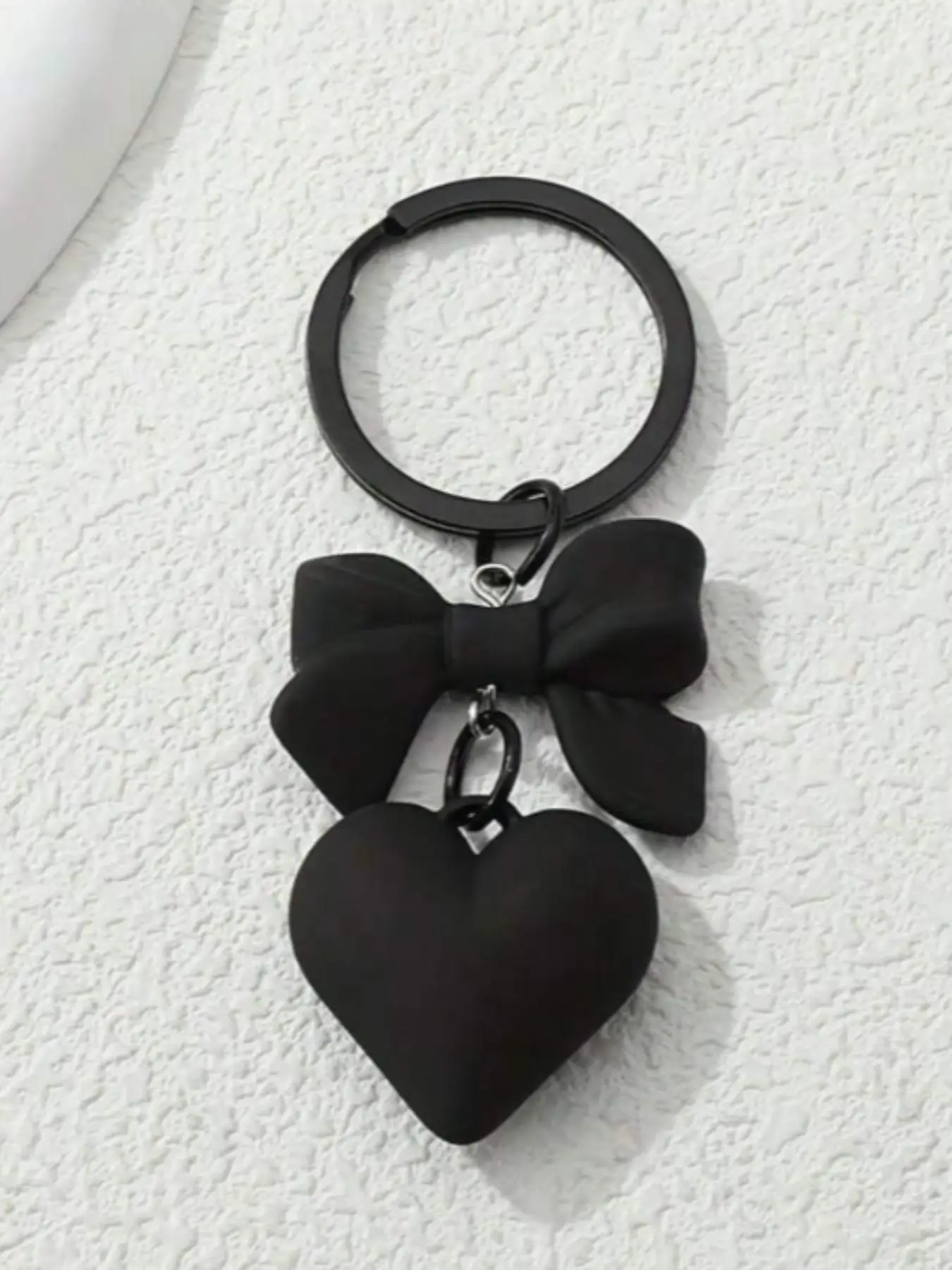 1pc Women\ Y2K Style Matte Heart Shaped Keychain, Cute And Cool Personality Gift Keyring Pendant For Best Friends