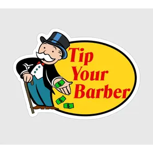 Tip Your Barber Sticker Tip Your Barber Sticker