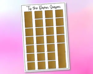 Advent Calendar Scratch Off Christmas Holiday Poster