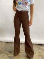 Chocolate Brown Fiona Flares