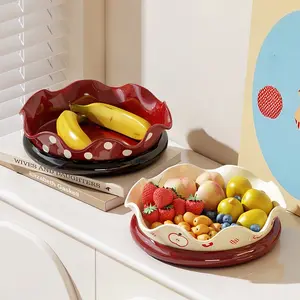 Creative Rotating Fruit Tray, Luxurious Home Living Room Snack Plate, Multi-Purpose Dry Fruits Tea Serving Dish