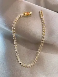1 Elegant Roman Geometric Design Tennis Zircon Bracelet - The Ideal Sparkling Wedding Gift - Fashionable Versatile Accessory - Suitable for Men and Women for Parties and Everyday Wear | Unique Personalized Gift Choice Jewelry Design
