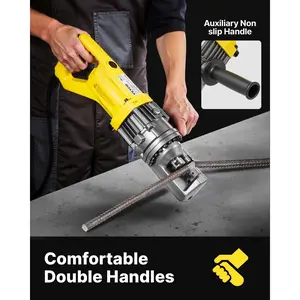 VEVOR Electric Rebar Cutter, 900W Portable Electric Hydraulic Rebar Cutter, Cutting up to 5/8 Inch #5 4-16mm Rebar within 3 Seconds, 110V, with Easy to Carry Stainless Box