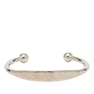 Pre-owned Louis Vuitton Iron Small Leather Goods Monogram Jonc Bracelet