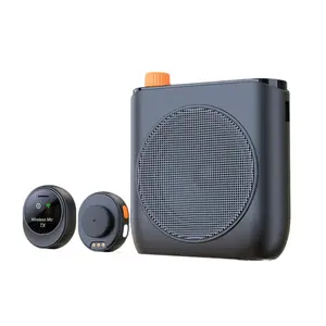 Dual Wireless Lavalier Mic Voice Amplifier - Portable Bluetooth Speaker for Teachers, Instructors, Classroom, Yoga & Meetings