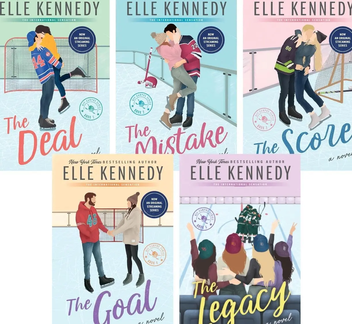 Off-Campus Series: Complete 5-Book Collection, Literature & Art Genre Fiction for Book Lovers