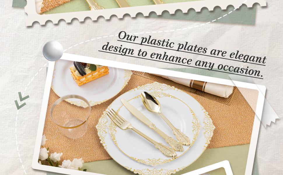 75PCS Gold Plastic Silverware for 25 Guests, Heavy Duty Gold Disposable Utensils Sets, Includes 25 Forks, 25 Spoons, 25 Knives, Elegant Cutlery Perfect for Wedding, Party