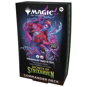 Magic: The Gathering Secrets of Strixhaven Commander Deck - Prismari Artistry (100-Card Deck, Deck Box + Accessories)