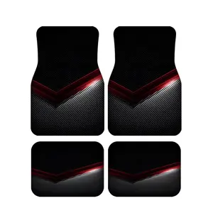 4pcs Universal Car Floor Mats, Car Mat Set, Thickened Printed Design, Suitable for Most Models, Elegant Interior Decor, Perfect Gift for Halloween & Christmas
