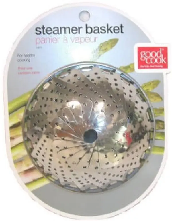 Good Cook Stainless Steel Steamer Basket, 2-Pack Cookware Accessories