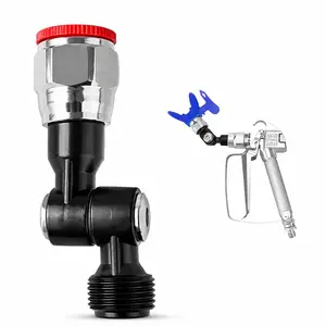 Paint Sprayer 180 Degree Swivel Joint Airless Spraypaint Hose Connector Flexible Rotating Adapter for Painting Equipment Contractors Factory and Home Improvement Projects outdoorfun