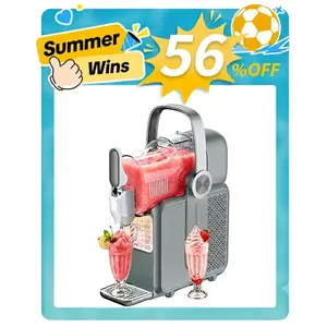 GSEICE Compact Dual Function Slushie Machine No ice needed All-in-One Slushy Maker for Home,Real-Time Temp Display, Auto-Clean, With Preset | Frozen Margaritas, Cocktails,Ice Cream, Summer Parties, Milkshakes, Smoothies, Frappes，Kaffee-Smoothie