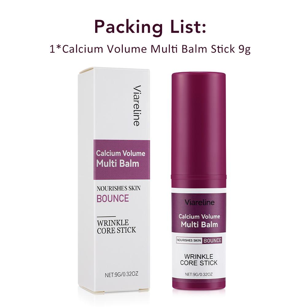 Calcium Volume Multi Balm Stick, Anti-Wrinkle Hydrating Solid Moisturizer for Dry & Sensitive Skin