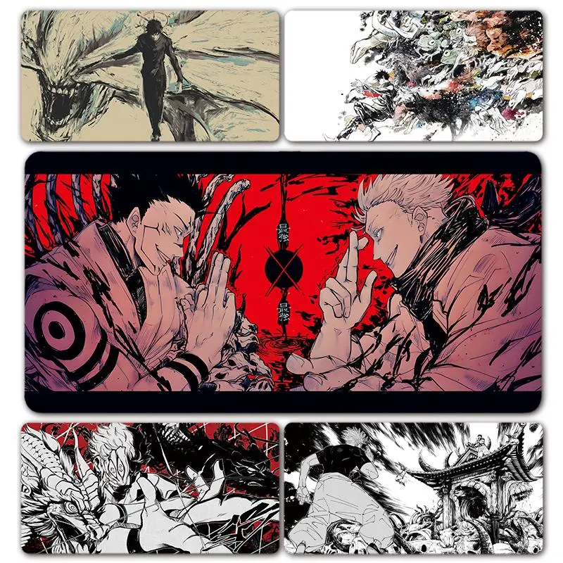 Japanese Manga Popular Characters Gojou Satoru Ryomen Sukuna XXL Anime Large Black Oni Mouse Pad Desk Mat Mousepad