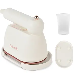 Pukomc Pro Handheld Steamer 1050W 180° Rotating Head Dual Steam Nozzles Fast Vertical Horizontal Ironing for Clothes and Fabrics Care