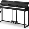 STRICH SDP-500 88 Keys Grand Electronic Piano, Hammer-Action Fully Weighted Keyboard with Furniture-Style Design Stand, Cover, Headphones, 3 Pedals for Daily Practice, Classic Black