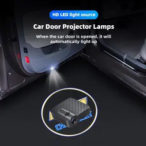 2/4Pcs Car Door Welcome Lights Projector Lamps Accessories For Chevrolet Trax Camaro Aveo Cruze Sonic Silverado Captiva Equinox
