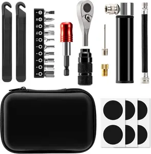 Bike Repair Tool Kit with 10 Magnetic Bits - Alloy Multitool for Bicycle, MTB, Road Cycling - Portable Multifunction Tool Set in One Safety Kit