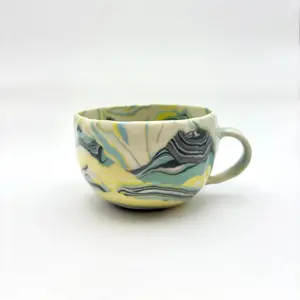 Terrain • Nerikomi Porcelain Medium Mug • 7-8 oz