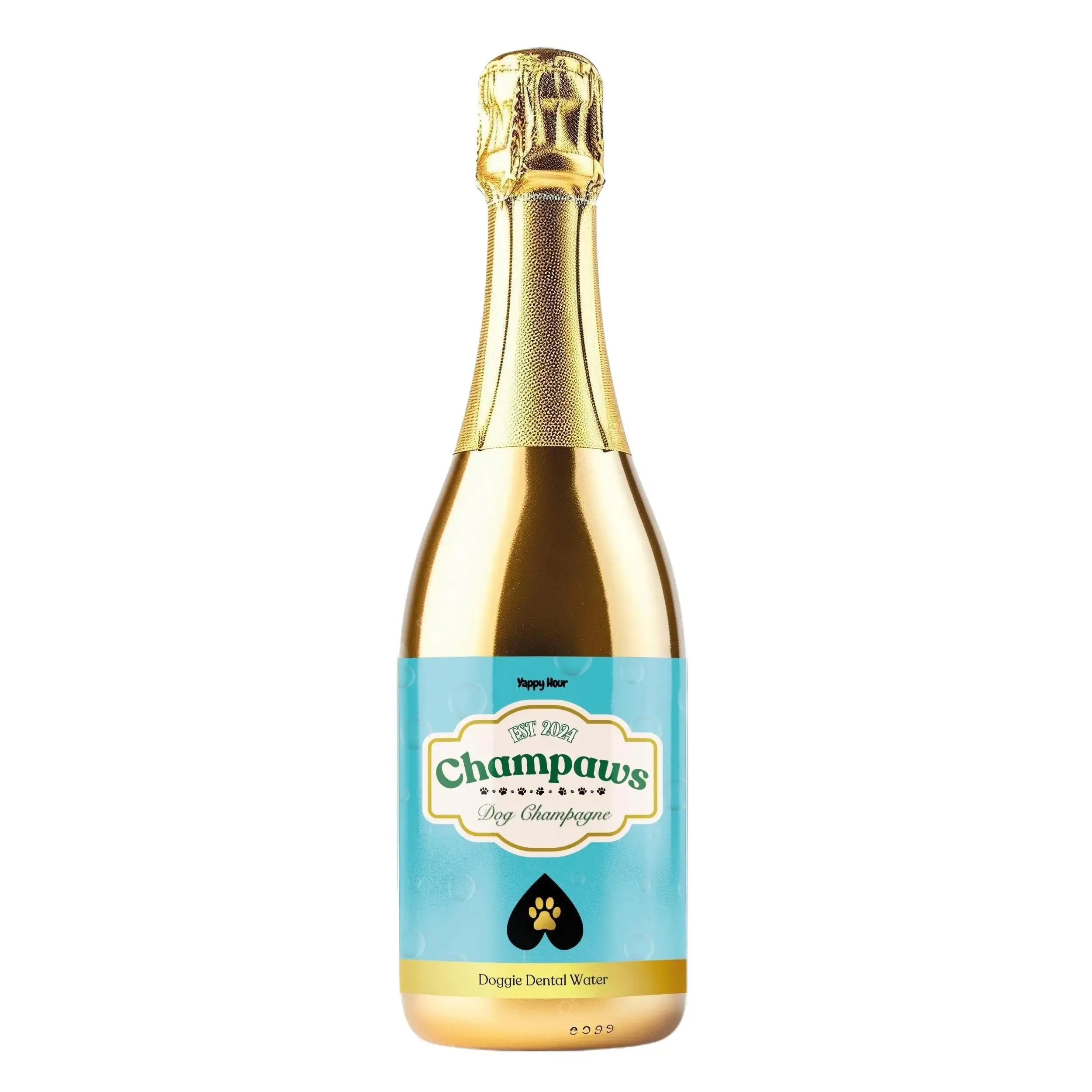 Champaws Dog Champagne by Yappy Hour | Non-Alcoholic Dog Beverage | 375mL | Fun Doggy Drink