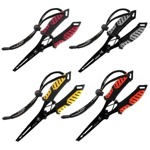 Unisex 17.6cm Compact Functional Outdoor Fishing Tackle Set - Functional Tool Kit with Multifunctional Pliers, Scissors, Storage Bag, Lanyard - Professional Gear for Cubera Snapper, Fathersday Gift