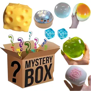 1 Squishy Toy Per Box with Clear Draw Odds, Clear Draw Odds = 14.3%, Mochi Squishy Kawaii Simulated Food Fidget Toy, Cute Squeeze Foot Toy Antistress Stress-Relief,  Cat Paw Mochi Squishy