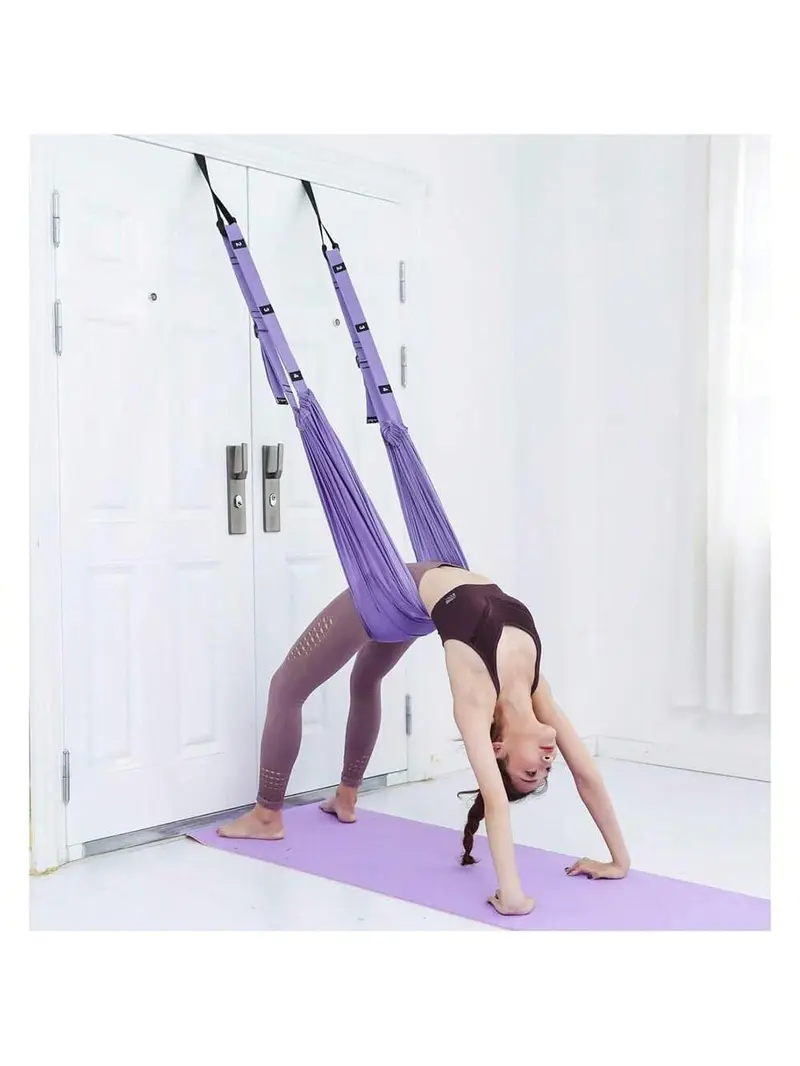 Leg Stretcher Strap for Dance & Gymnastics - Backbend Trainer with Door Anchor - Flexibility Training Belt for Adults