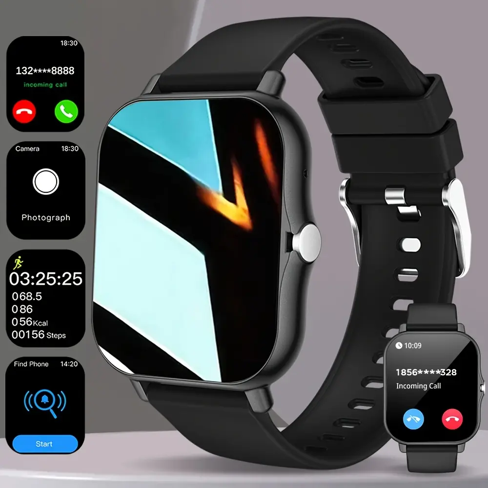 2026 New Analog-Digital Smartwatch - Stylish Design, Full-Screen Display, Multiple Sports Modes, 1-Touch Bluetooth Connection, Miss-No Message Notifications, Music Player, Phone Call, Clock Display, Holiday-Curated Selection