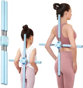 Yoga Stick, Back Cross Orthosis for Adult And Child, Foam Stainless Steel Material, Improving Hunchback and Chest Back Support, Hump Corrector Posture Corrector Stick Stretching rod(23.6-35.4in)