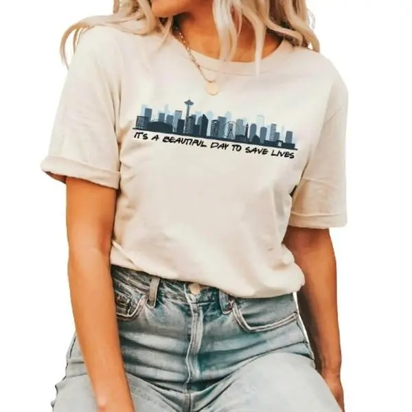Grey's Anatomy T-shirt Perfect Gift for Fans of the Show Tshirt Fitted Shortsleeve