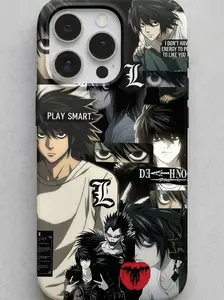 Death N0te Anime Phone Case Featuring L & RyukGift For FanFor iPhone 17 Pro Max 16 15 14 13 12 11 X Plus Air Mini For Samsung S21 S22 S23 S24 S25 S26