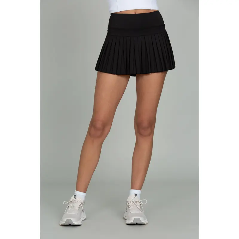 Black Pleated Tennis Skirt