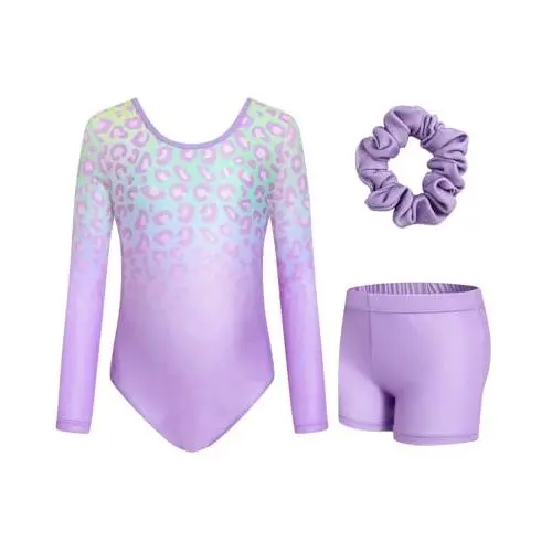 Green and Purple Leopard Print