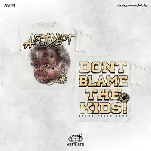 Y2K Graphic "Don't Blame The Kids!" Personalize Printed Tshirt Casual Cotton