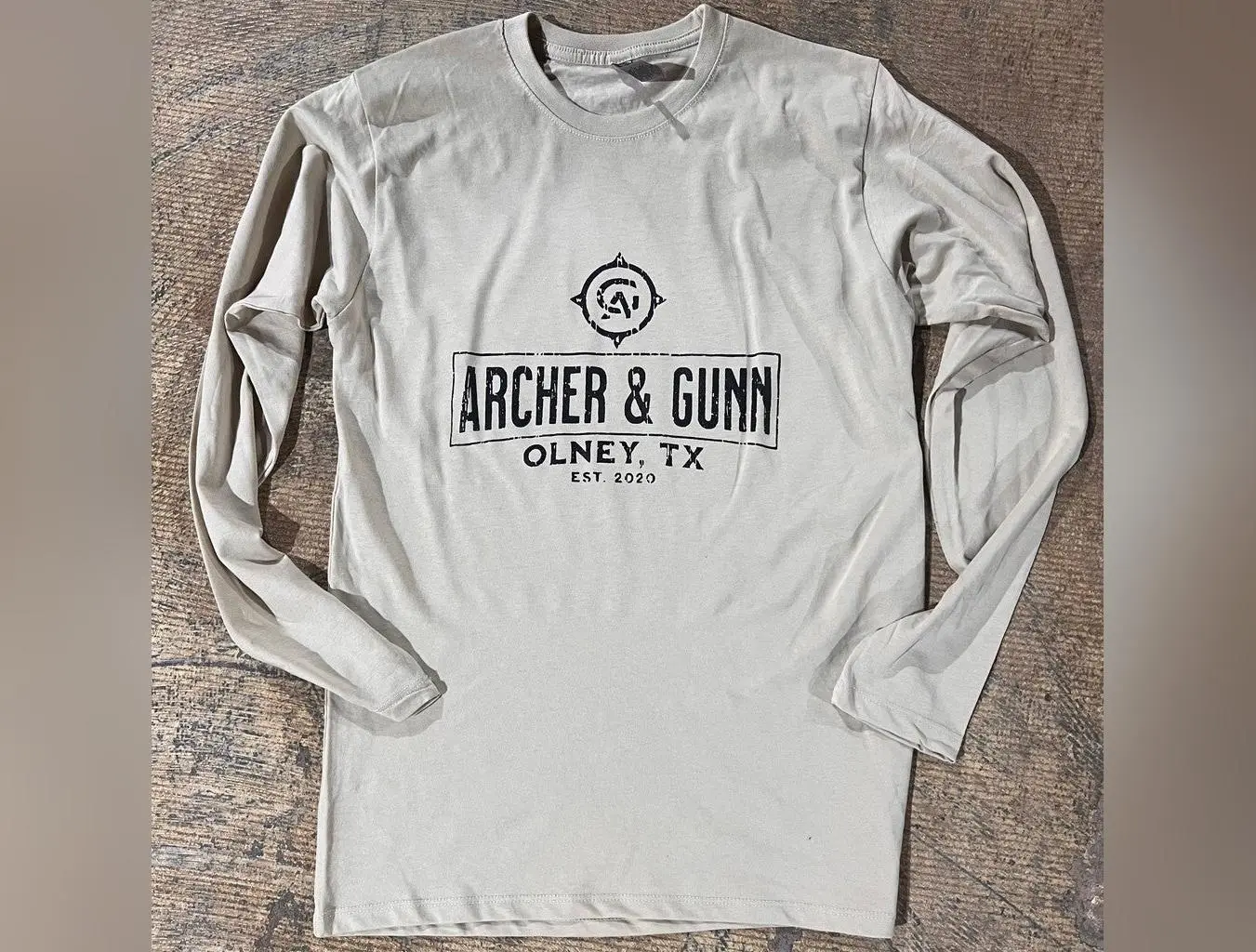 Archer & Gunn rustic heather cream Long sleeve Tee